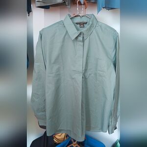 French Connection Sage Button-Up Blouse